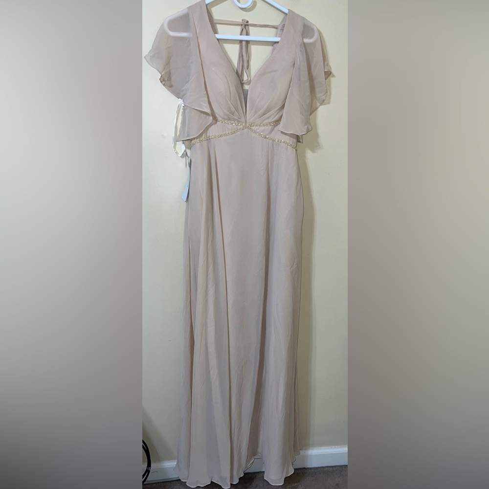 Azazie Kitr Champage A2 bridesmaid dress NWT
